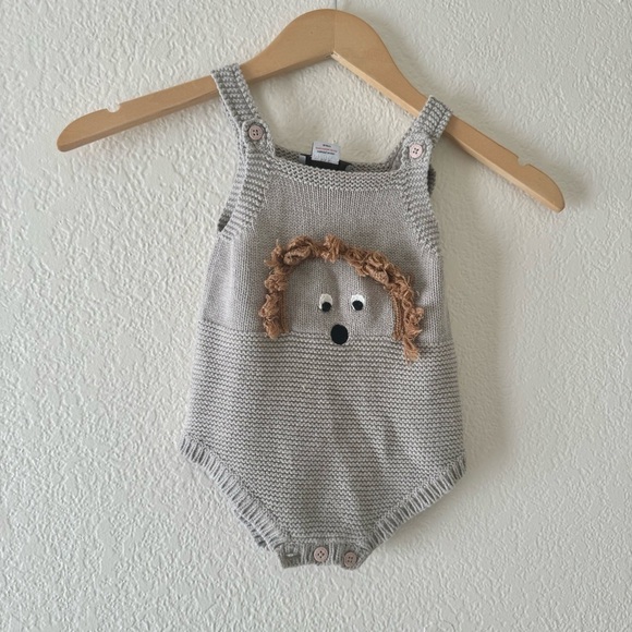Stella McCartney Baby Intarsia Hedgehog Bodysuit - Picture 7 of 10